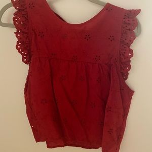 Girly and frilly crop top